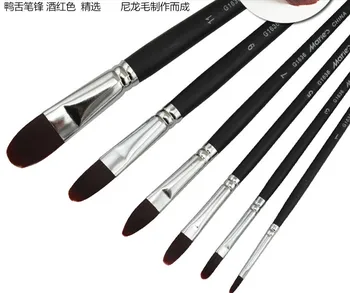 Marie's brand G1636 Paintbrushes Acrylic Oil Gouache paint brushes painting supplies 6pcs/set
Marie's brand G1636 Paintbrushes Acrylic Oil Gouache paint brushes painting supplies 6pcs/set