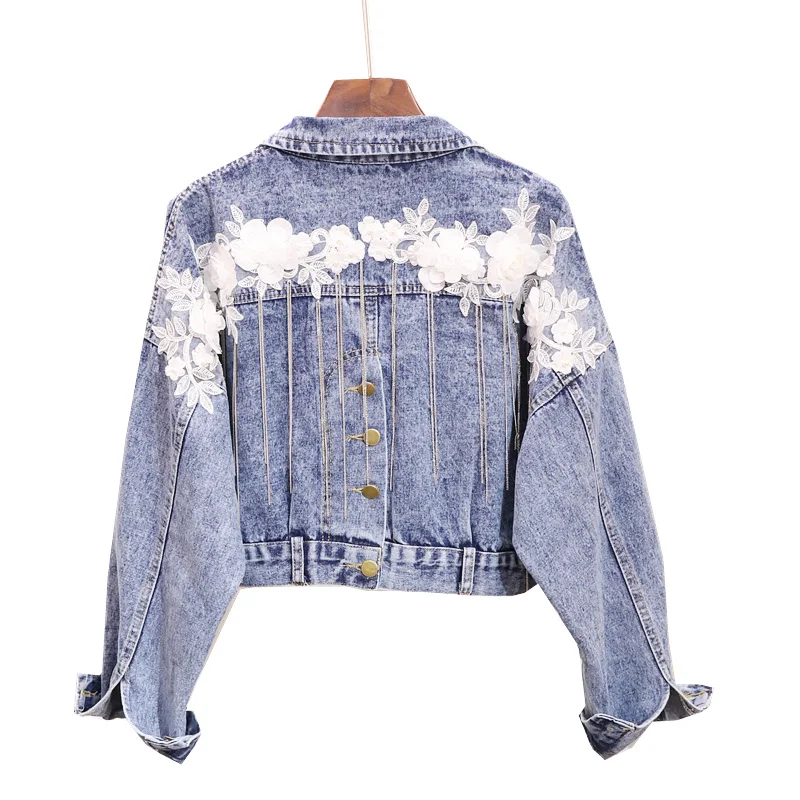 LYFZOUS Beading Women's Denim Jacket Fashion Batwing Sleeve Loose Jean Coat Female Casual Jaqueta Feminina Ladies Outerwear Tops
LYFZOUS Beading Women's Denim Jacket Fashion Batwing Sleeve Loose Jean Coat Female Casual Jaqueta Feminina Ladies Outerwear Tops