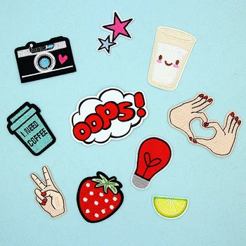 10Pcs/Lot Star Strawberry Camera Embroidery Patches for Clothes Iron On Patch Sewing Applique Badge Patch Stickers Accessories
10Pcs/Lot Star Strawberry Camera Embroidery Patches for Clothes Iron On Patch Sewing Applique Badge Patch Stickers Accessories