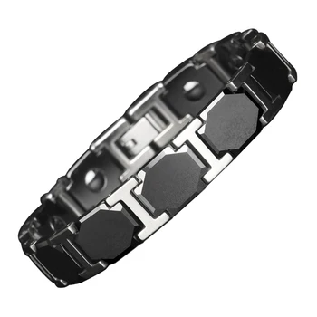 Stainless Steel Ceramic Health Magnetic Therapy Bracelet Negative Ion Couple Health Bracelet Relief Pain form Arthritis
Stainless Steel Ceramic Health Magnetic Therapy Bracelet Negative Ion Couple Health Bracelet Relief Pain form Arthritis