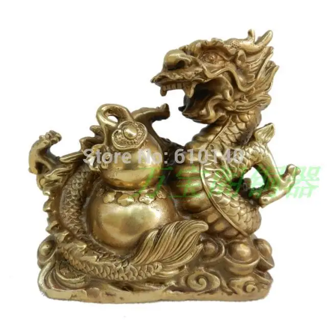 Lucky Dragon gourd town house feng shui ornaments Lucky defends home accessories copper
Lucky Dragon gourd town house feng shui ornaments Lucky defends home accessories copper