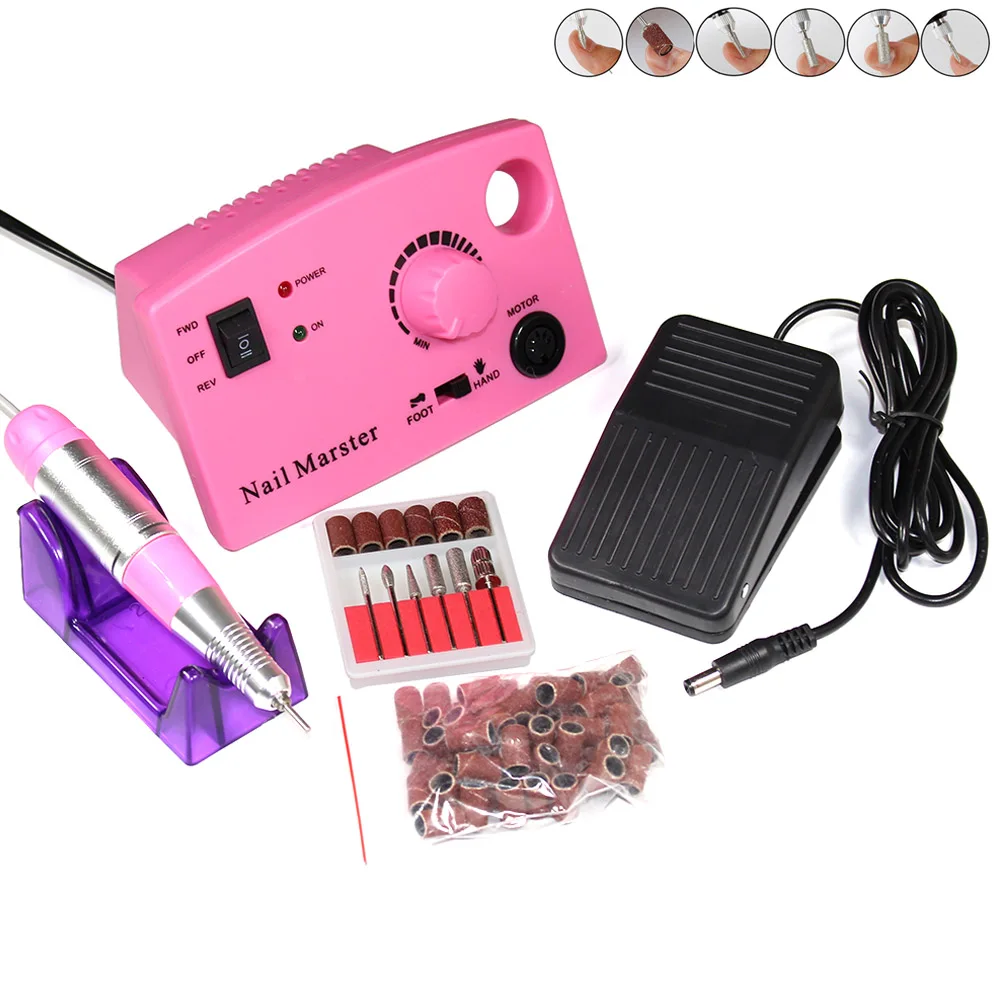 35000 RPM 25W Electric Nail Drill Manicure Machine Pedicure Nail Accessories Tools Nail File Drill with Nail Drill Bit
35000 RPM 25W Electric Nail Drill Manicure Machine Pedicure Nail Accessories Tools Nail File Drill with Nail Drill Bit