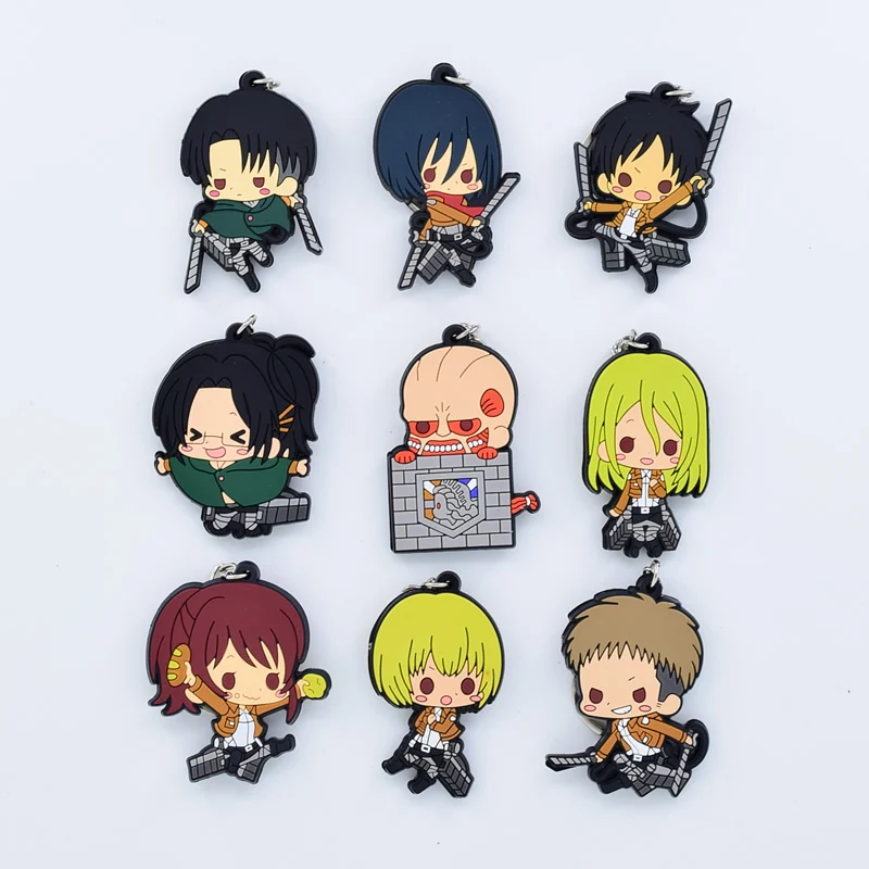 Double Sided Attack on Titan Keychain PVC Hans Zoe/Sasha Keyring Cute Anime Key Chain For Bag Pendant Cartoon Charm Accessories
Double Sided Attack on Titan Keychain PVC Hans Zoe/Sasha Keyring Cute Anime Key Chain For Bag Pendant Cartoon Charm Accessories