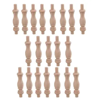 20Pcs 8.4x1.8cm H-81 Beech Unpainted Unfinished Wood Craft Spindles Baluster for Home Restaurant Decor Repair Decoration
20Pcs 8.4x1.8cm H-81 Beech Unpainted Unfinished Wood Craft Spindles Baluster for Home Restaurant Decor Repair Decoration