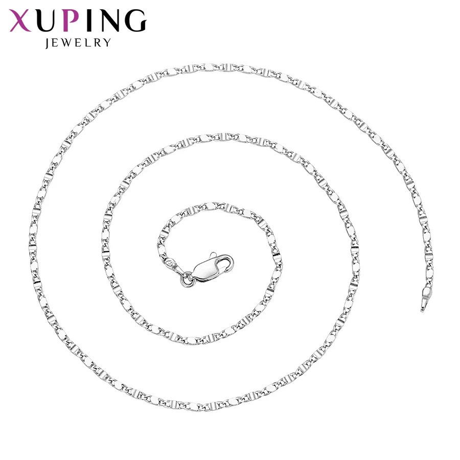 Xuping Fashion Jewelry for Women Gifts Rhodium Color Plated Necklace with Environmental Copper S105.9-45436
Xuping Fashion Jewelry for Women Gifts Rhodium Color Plated Necklace with Environmental Copper S105.9-45436