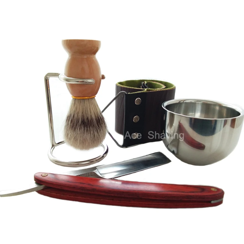 Straight Razor Shaivng Set Stainless Steel Barber Folding Knife Stand Brush Holder Cup Bowl Mug
Straight Razor Shaivng Set Stainless Steel Barber Folding Knife Stand Brush Holder Cup Bowl Mug