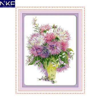 NKF Asters Counted Cross Stitch Pattern 11CT 14CT DIY Kits Cross Stitch Kits Embroidery for Home Decor Needlework Cross Stitch
NKF Asters Counted Cross Stitch Pattern 11CT 14CT DIY Kits Cross Stitch Kits Embroidery for Home Decor Needlework Cross Stitch