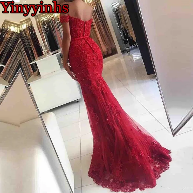 AE108-Off-the-Shoulder-Long-Dress-Mermaid-Evening-Dress-2018-Lace-Robe-De-Soiree-longue-Formal (4)