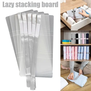 5 Pcs Convenient Lazy Clothes Stacking Board 3 Folds Dressbook Clothes Organizer Foldable E2S
5 Pcs Convenient Lazy Clothes Stacking Board 3 Folds Dressbook Clothes Organizer Foldable E2S