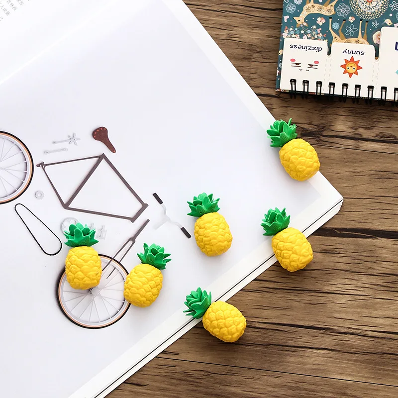 3 pcs/pack Yellow Pineapple Fruit Eraser Rubber Eraser Primary Student Prizes Promotional Gift Stationery
3 pcs/pack Yellow Pineapple Fruit Eraser Rubber Eraser Primary Student Prizes Promotional Gift Stationery