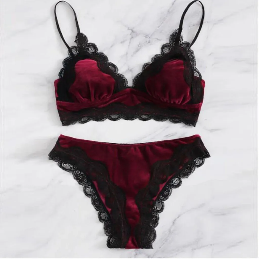 Women Lace Velvet Sous Vetement Femme Sexy Ensemble Transparent Bra Set Seamless Underwear Lingerie Porno Present for Girlfriend
Women Lace Velvet Sous Vetement Femme Sexy Ensemble Transparent Bra Set Seamless Underwear Lingerie Porno Present for Girlfriend