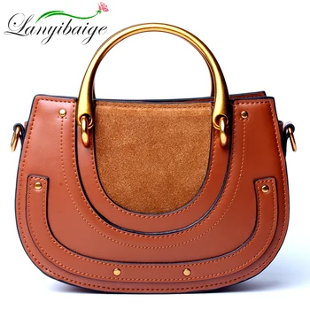 Fashion Brand 100% Genuine Leather Women Saddle Bag Designer Real Leather Shoulder Bag Metal Handle Female Handbag Crossbody Bag
Fashion Brand 100% Genuine Leather Women Saddle Bag Designer Real Leather Shoulder Bag Metal Handle Female Handbag Crossbody Bag