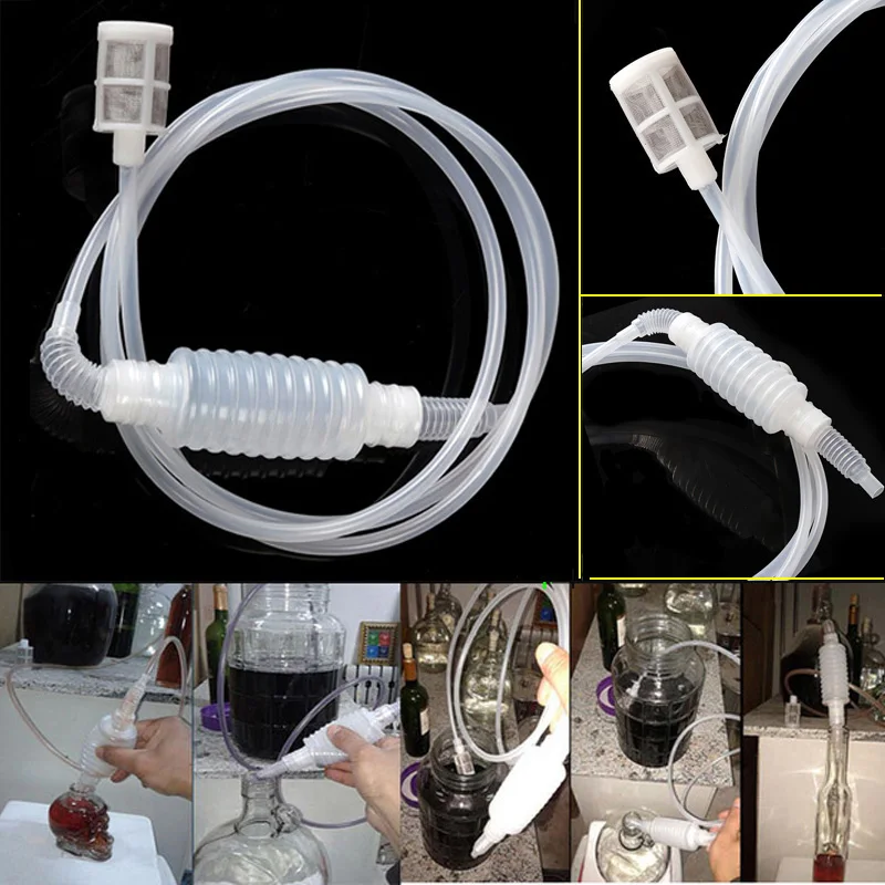 Hot! 1.8 Meter Home brew Food Grade Hand knead siphon filter for homebrewing for wort transfer fermenter craft brew
Hot! 1.8 Meter Home brew Food Grade Hand knead siphon filter for homebrewing for wort transfer fermenter craft brew