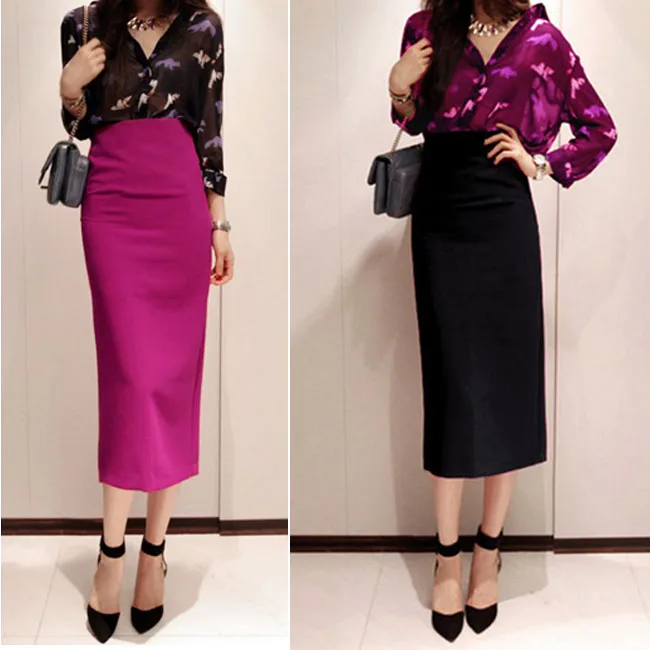 Women Summer Elegant Slim Elastic Split Hip Package High Waist Pencil Step Skirt OL Lady Office Work Wear Formal Bodycon Skirt
Women Summer Elegant Slim Elastic Split Hip Package High Waist Pencil Step Skirt OL Lady Office Work Wear Formal Bodycon Skirt