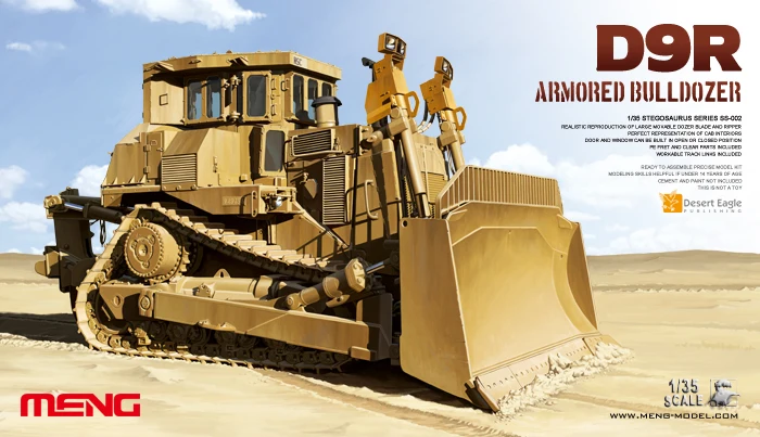 SS-002 Model 1/35 Isreali D9R Doobi Armored bulldozer Model Kit Meng SS-002 Model 1/35 Isreali D9R Doobi Armored bulldozer Model
SS-002 Model 1/35 Isreali D9R Doobi Armored bulldozer Model Kit Meng SS-002 Model 1/35 Isreali D9R Doobi Armored bulldozer Model
