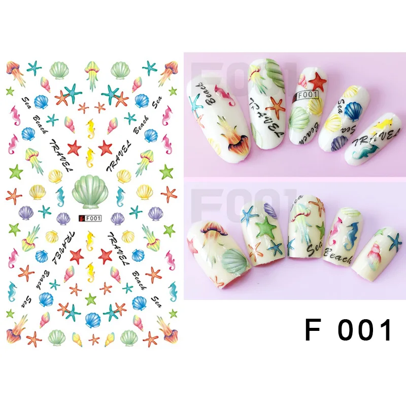 WYUEN Animal 3D Nail Stickers Mermaid Bear Nail Art Bird Transfer Sticker Lovely Shell Manicure Decoration N-F 001
WYUEN Animal 3D Nail Stickers Mermaid Bear Nail Art Bird Transfer Sticker Lovely Shell Manicure Decoration N-F 001