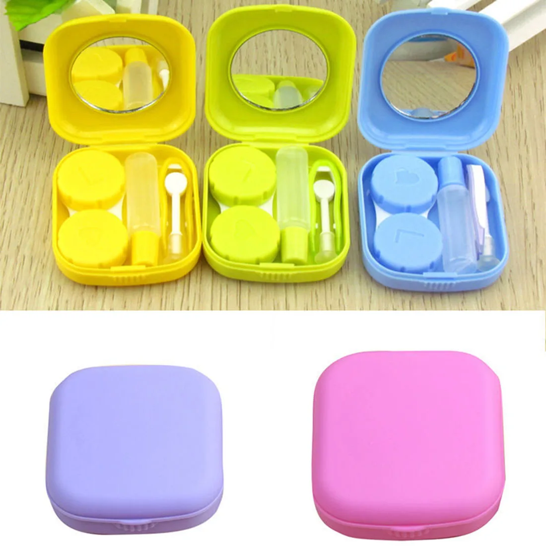 Cute Pocket 5 Colors Mini Square Contact Lens Case Box Travel Kit Easy Carry Mirror Container Eyewear Accessories
Cute Pocket 5 Colors Mini Square Contact Lens Case Box Travel Kit Easy Carry Mirror Container Eyewear Accessories