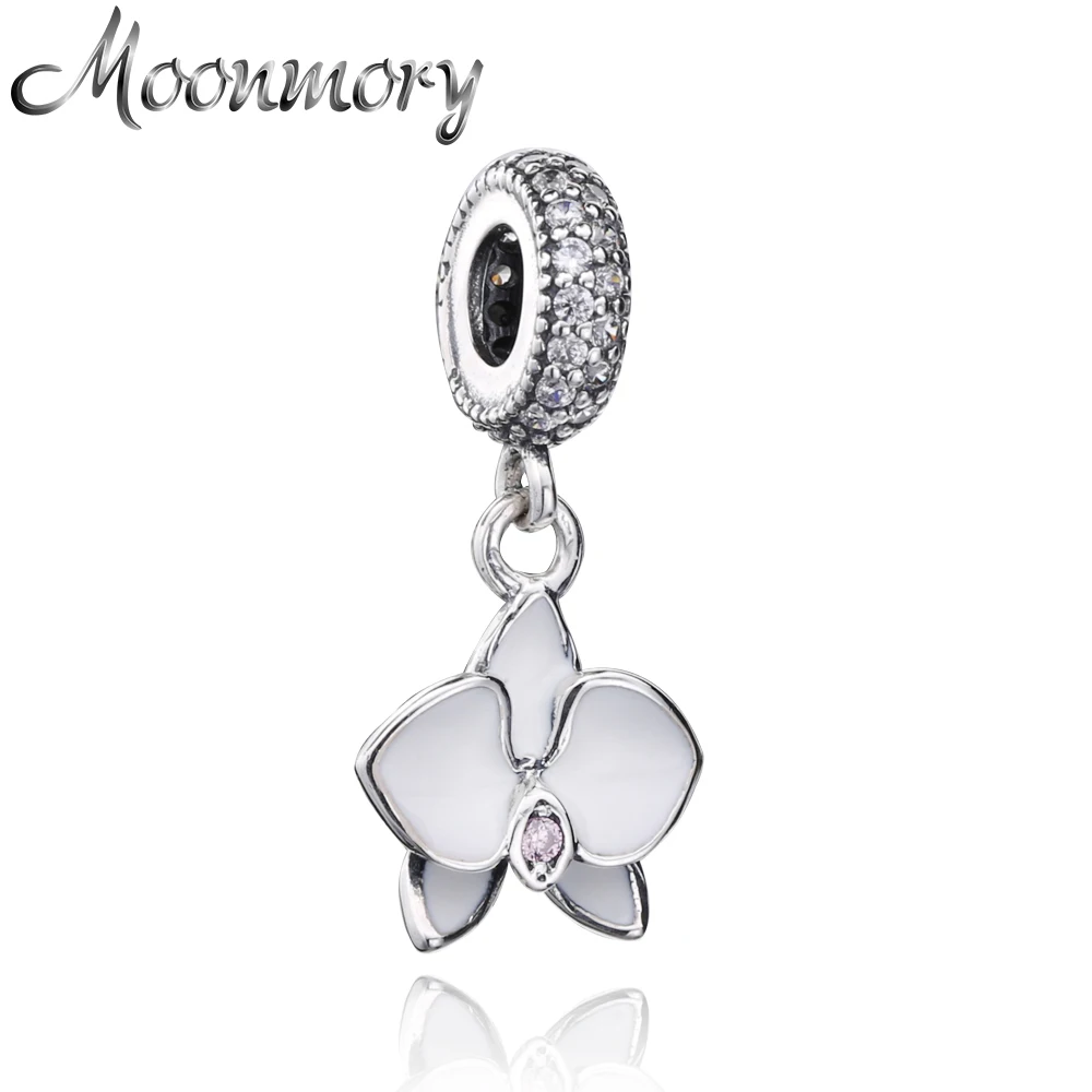Moonmory 2017 Summer Style 925 Sterling Silver White Orchid Enamel Charms Pendant Dangle FitsSnake Bracelet DIY Jewelry Making
Moonmory 2017 Summer Style 925 Sterling Silver White Orchid Enamel Charms Pendant Dangle FitsSnake Bracelet DIY Jewelry Making