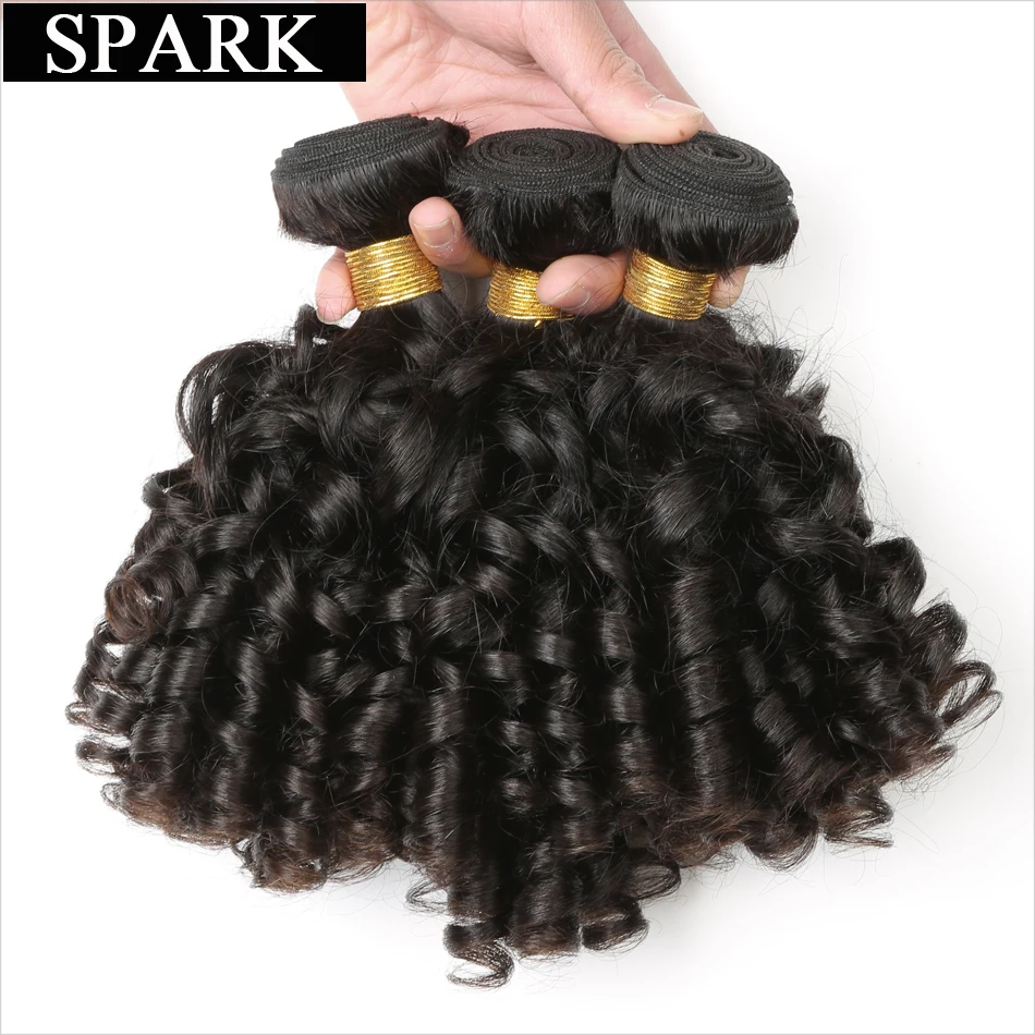 Spark Brazilian Hair Human Hair Loose Bouncy Curly 100% Human Hair Extensions Natural Black Ombre Color 1B/30 Curly Hair Bundles
Spark Brazilian Hair Human Hair Loose Bouncy Curly 100% Human Hair Extensions Natural Black Ombre Color 1B/30 Curly Hair Bundles