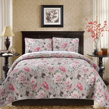 Floral Printing America style Luxury Bedding Set Quilted Bedspread Throw Blanket Double Queen Bedclothes Pillowcase
Floral Printing America style Luxury Bedding Set Quilted Bedspread Throw Blanket Double Queen Bedclothes Pillowcase
