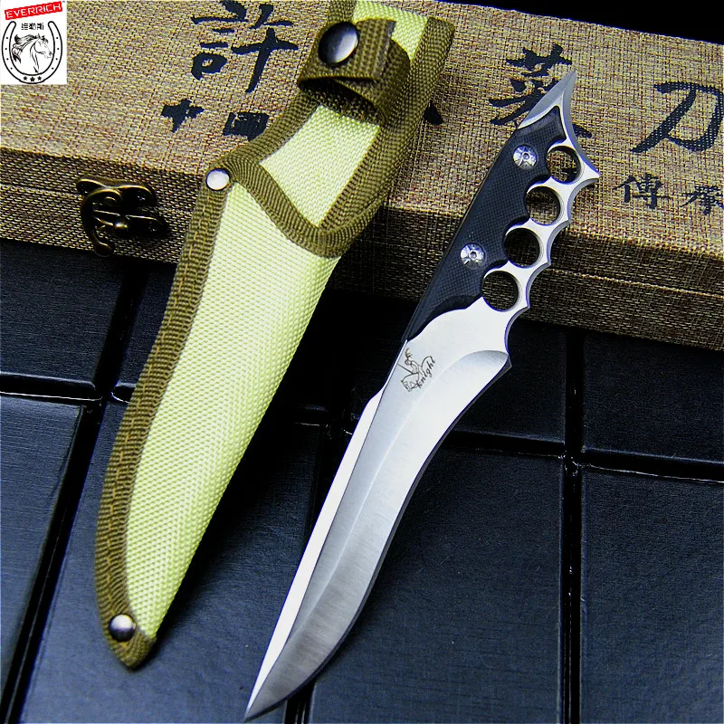 EVERRICH Outdoor jungle straight knife popular straight knife sharp hunting knife camping close defense necessary knife + sleeve
EVERRICH Outdoor jungle straight knife popular straight knife sharp hunting knife camping close defense necessary knife + sleeve