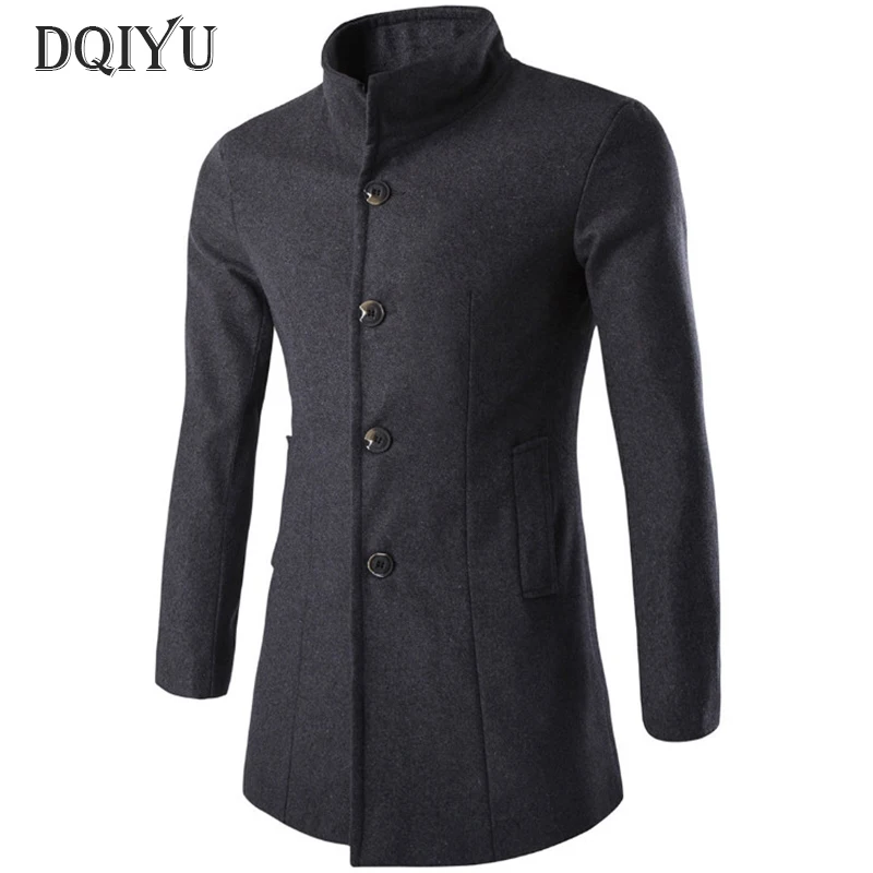 DQIYU Middle Long Woolen Coat Men Fashion Trench Coat Autumn Winter Jacket Men Overcoat New Wool Blends Grey Coat High quality
DQIYU Middle Long Woolen Coat Men Fashion Trench Coat Autumn Winter Jacket Men Overcoat New Wool Blends Grey Coat High quality