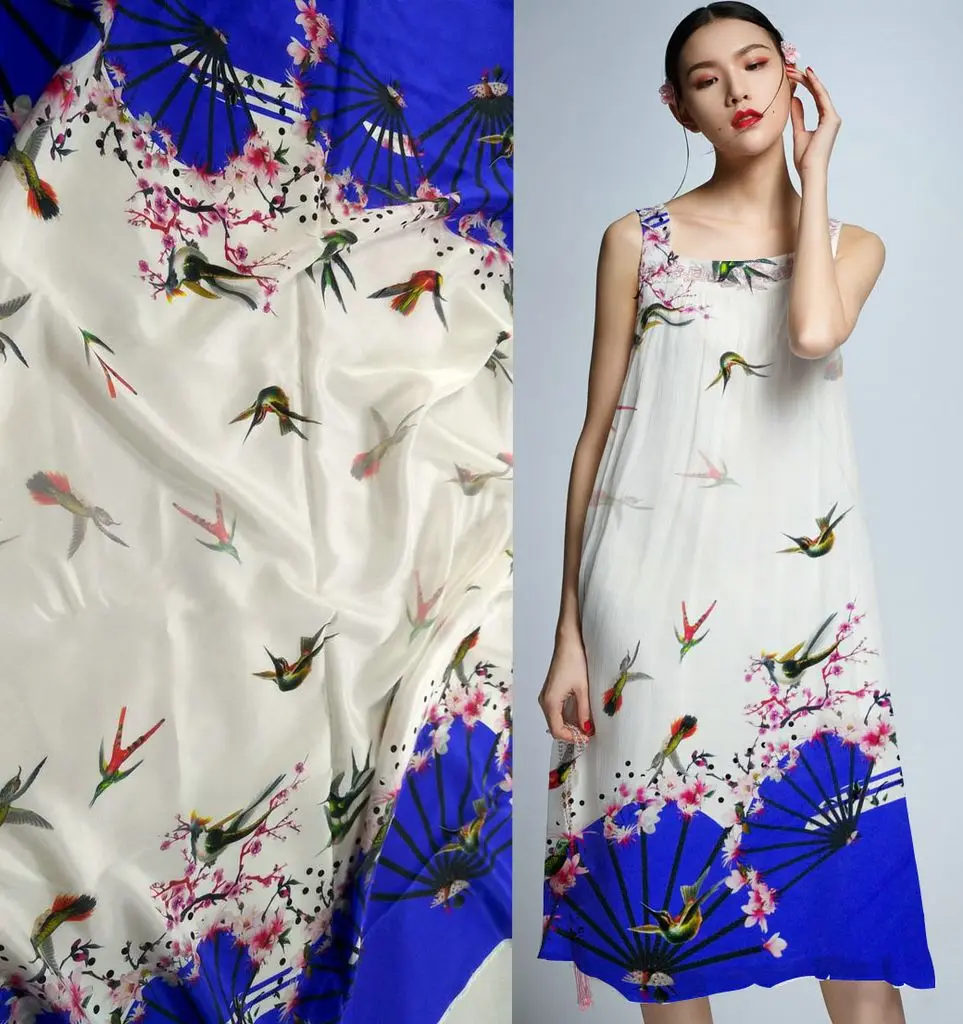 High quality silk satin fabric diy patchwork printed handmade neadend silk material flower print tissu Wholesale tissu telas
High quality silk satin fabric diy patchwork printed handmade neadend silk material flower print tissu Wholesale tissu telas