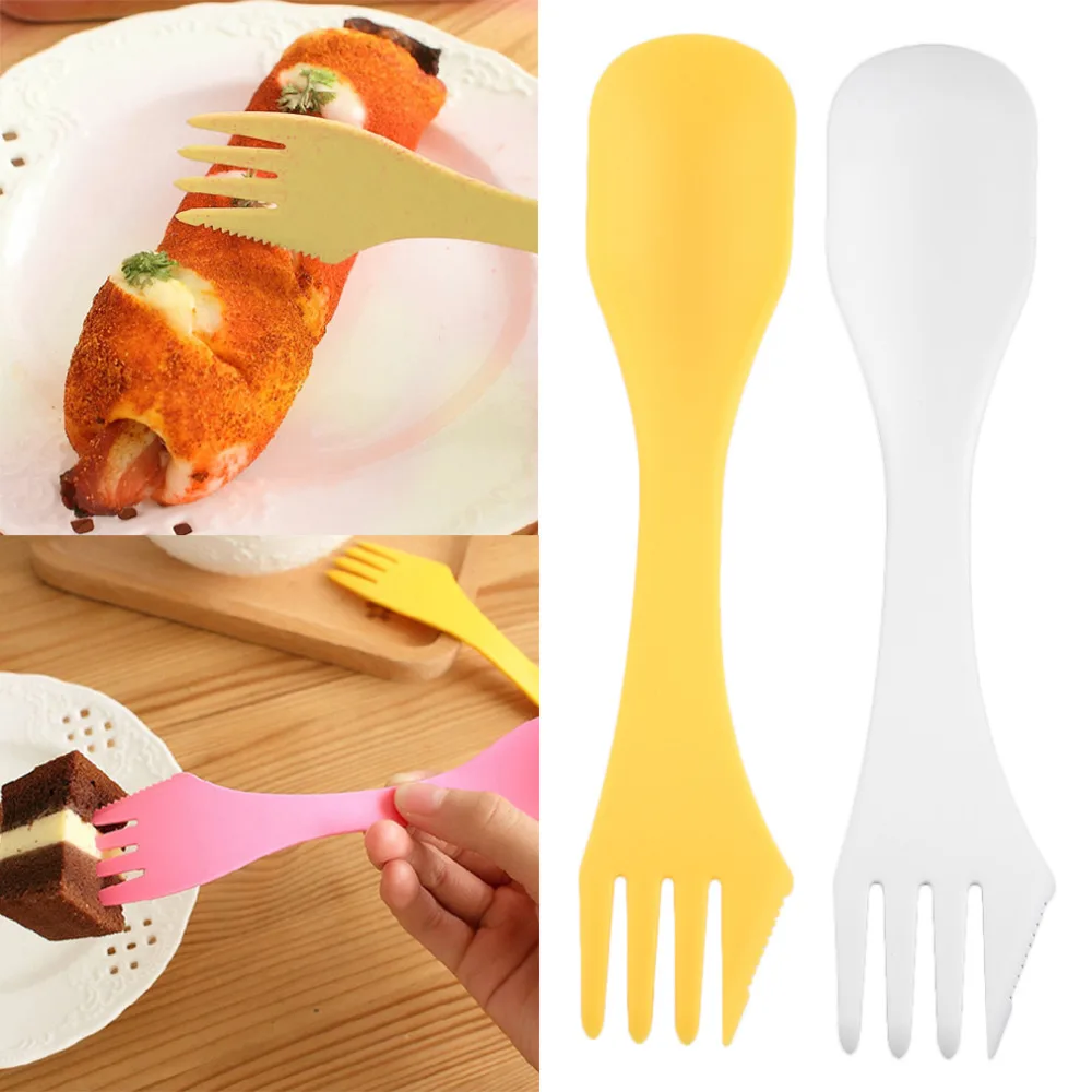 2pcs Hot New 3 In 1 Camping Travel Hiking Outdoor Spork Cutlery Tableware Plastic Picnic Spoon Fork Knife Utensils 2 Colors
2pcs Hot New 3 In 1 Camping Travel Hiking Outdoor Spork Cutlery Tableware Plastic Picnic Spoon Fork Knife Utensils 2 Colors
