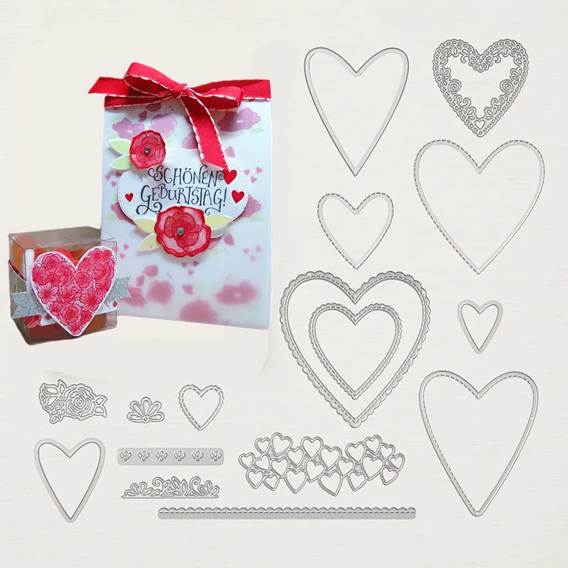16PCS Metal Cutting Dies love heart Stamp Stencil for DIY Scrapbooking Photo Album Embossing Decorative Craft Die
16PCS Metal Cutting Dies love heart Stamp Stencil for DIY Scrapbooking Photo Album Embossing Decorative Craft Die