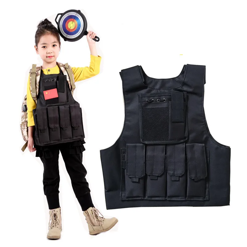 Army Fans Children outdoor CS Combat Tactical Vest Kid's Summer Camp Airsoft Protection Camouflage Military Training Waistcoat
Army Fans Children outdoor CS Combat Tactical Vest Kid's Summer Camp Airsoft Protection Camouflage Military Training Waistcoat