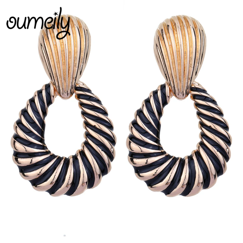 OUMEILY Drop Earrings For Women Fashion ZA Wedding Jewelry 2018 Dangle Vintage Statement Long Hanging Black Gold Color Earrings
OUMEILY Drop Earrings For Women Fashion ZA Wedding Jewelry 2018 Dangle Vintage Statement Long Hanging Black Gold Color Earrings