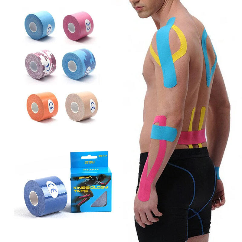 6 Rolls Elastic Cotton Adhesive Kinesiology Tape Kinesiotape Sports Injury Muscle Strain Protection Tape Bandage Suppoort Box
6 Rolls Elastic Cotton Adhesive Kinesiology Tape Kinesiotape Sports Injury Muscle Strain Protection Tape Bandage Suppoort Box