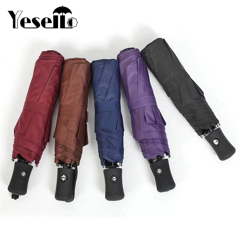 Yesello Folding Automatic Umbrella Rain Women Auto Business Big Windproof Umbrella Rain Men Black Wind Resistant Coating Parasol
Yesello Folding Automatic Umbrella Rain Women Auto Business Big Windproof Umbrella Rain Men Black Wind Resistant Coating Parasol