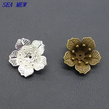 SEA MEW 16.5mm*5.5mm 6 Colors Plated Copper Flowers Base Connectors Charm Findings For Jewelry Making 50PCS
SEA MEW 16.5mm*5.5mm 6 Colors Plated Copper Flowers Base Connectors Charm Findings For Jewelry Making 50PCS