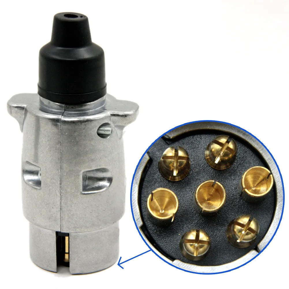 7 Pin Car Connectors Trailer Electrical Plug Car Electrical Plug Sockets Round Trailer Plug Aluminum
7 Pin Car Connectors Trailer Electrical Plug Car Electrical Plug Sockets Round Trailer Plug Aluminum
