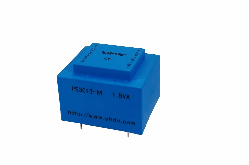 PE3013-M 1.5VA 220V/2*6V Expory resign encapsulated safety isolating transformer PCB Welding transformer power transformer
PE3013-M 1.5VA 220V/2*6V Expory resign encapsulated safety isolating transformer PCB Welding transformer power transformer
