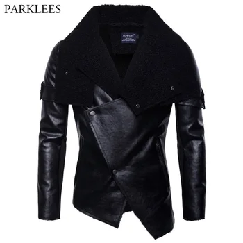 Irregular Hem Faux Leather Jackets Men 2018 Autumn New Plus Velvet PU Moto Biker Jacket Mens Casual Punk Leather Jackets Coats
Irregular Hem Faux Leather Jackets Men 2018 Autumn New Plus Velvet PU Moto Biker Jacket Mens Casual Punk Leather Jackets Coats