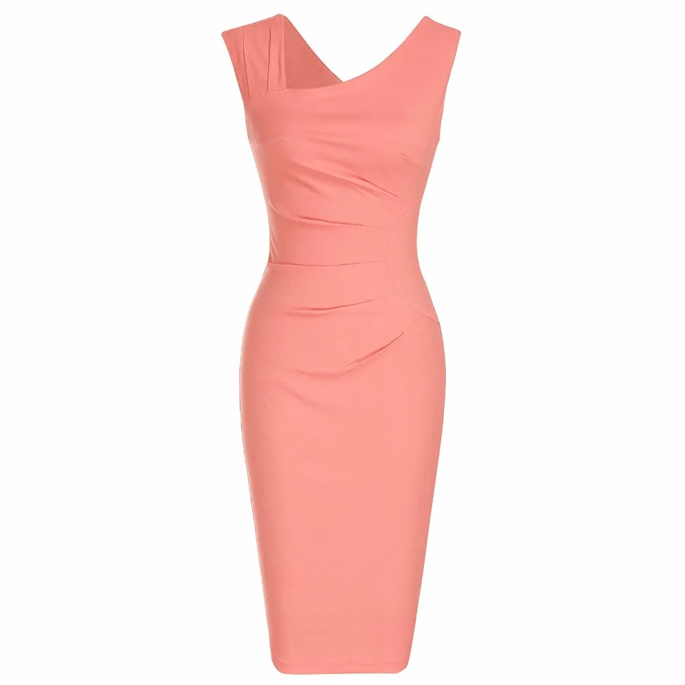 Women's Retro Sleeveless Slim Business Pencil Dress Ladies Vintage Solid Color Sheath Cocktail Party Bodycon Dresses
Women's Retro Sleeveless Slim Business Pencil Dress Ladies Vintage Solid Color Sheath Cocktail Party Bodycon Dresses