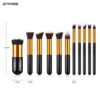 11Pcs Black Golden Makeup Brushes Set Chubby Pier Foundation Flat Cream Pincel Maquiagem Eyeshadow Cosmetics Make up Brush Tool
11Pcs Black Golden Makeup Brushes Set Chubby Pier Foundation Flat Cream Pincel Maquiagem Eyeshadow Cosmetics Make up Brush Tool