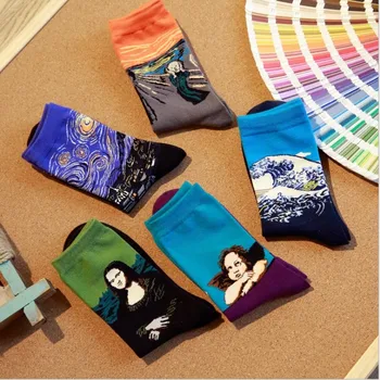 5MIX CORLOR/LOT FAMOUS PAINTING GREAT PICTURE SERIES HIGH QUALITY COTTON RIBBED TOP BREATHABLE STANDARD TUBE SPECIAL MEN SOCKS
5MIX CORLOR/LOT FAMOUS PAINTING GREAT PICTURE SERIES HIGH QUALITY COTTON RIBBED TOP BREATHABLE STANDARD TUBE SPECIAL MEN SOCKS