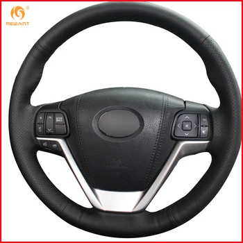 MEWANT Black Genuine Leather Car Steering Wheel Cover for Toyota Highlander 2015 2016 2017 Sienna 2015-2017 Interior Accessories
MEWANT Black Genuine Leather Car Steering Wheel Cover for Toyota Highlander 2015 2016 2017 Sienna 2015-2017 Interior Accessories