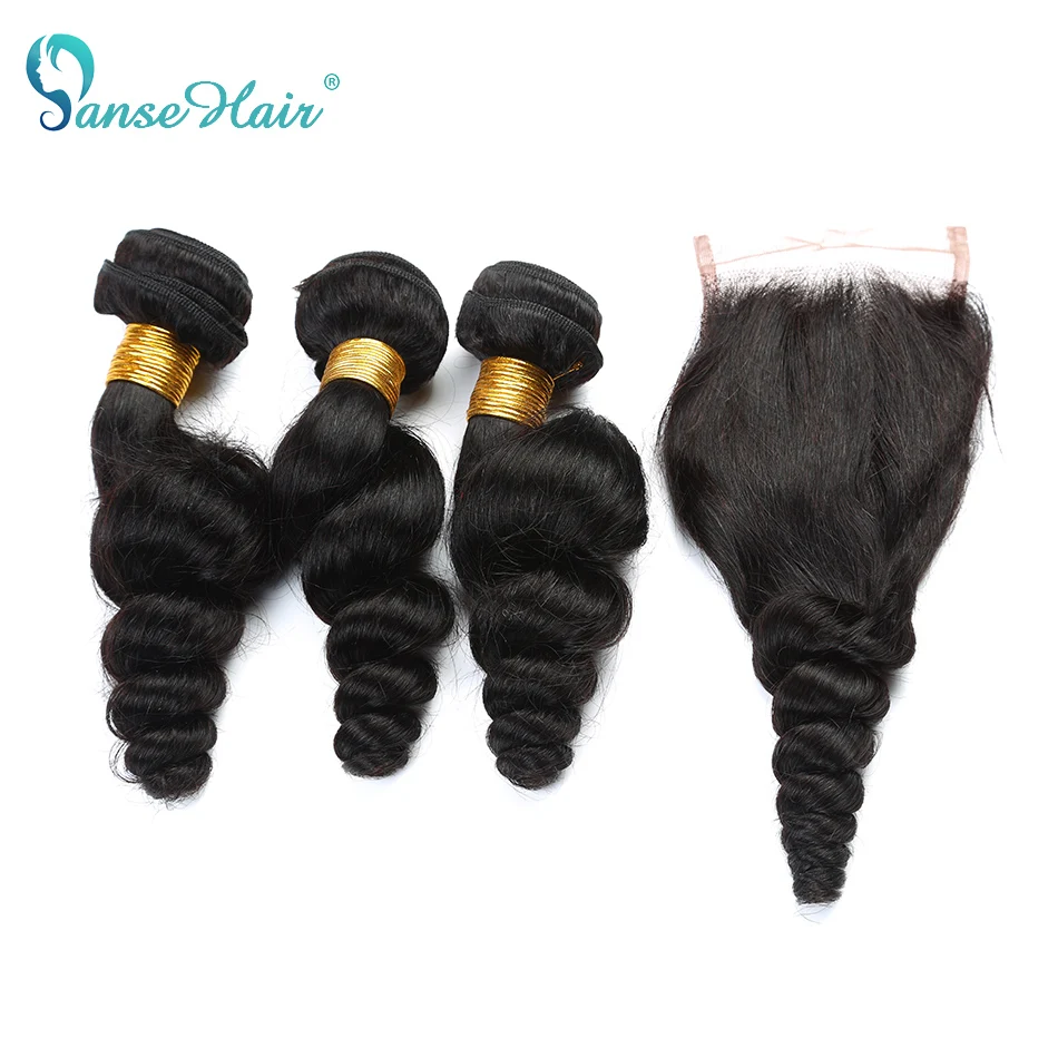 Panse Hair Vietnamese Loose Wave Hair 3 Bundles Human Hair With 4*4 Lace Closure Customized 8 To 30 Inches Hair Weaving Non Remy
Panse Hair Vietnamese Loose Wave Hair 3 Bundles Human Hair With 4*4 Lace Closure Customized 8 To 30 Inches Hair Weaving Non Remy