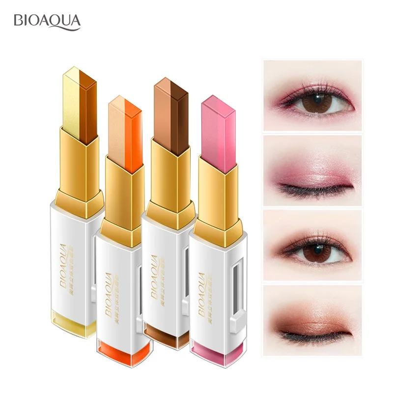 Bioaqua Two-colors eye shadow,make up ,four different colors eyeliner stamp,maquiagem
Bioaqua Two-colors eye shadow,make up ,four different colors eyeliner stamp,maquiagem