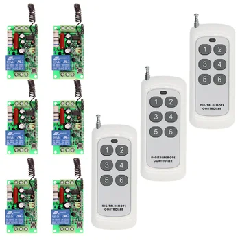 500m AC 220V 110V 1 CH 1CH RF Wireless Remote Control LED Light Motor Switch System, 6CH Transmitter + Receiver
500m AC 220V 110V 1 CH 1CH RF Wireless Remote Control LED Light Motor Switch System, 6CH Transmitter + Receiver