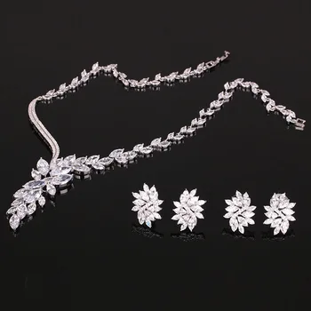 New Arrival Lucky Flower AAA+ CZ Plated Full Artificial Red Blue Green Crystal Jewelry Set For Bride Wedding
New Arrival Lucky Flower AAA+ CZ Plated Full Artificial Red Blue Green Crystal Jewelry Set For Bride Wedding