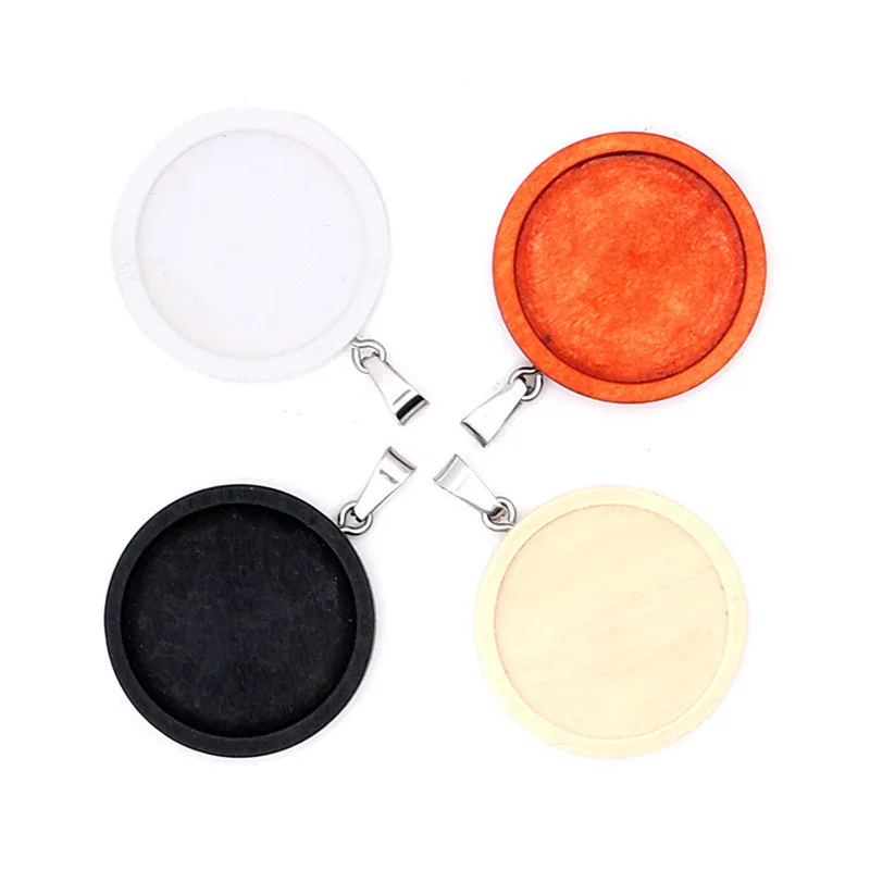 10pcs Wood Cabochon Necklace Pendant Base Setting Fit 25mm Round Blank Pendant trays for Making DIY Jewelry Findings Z1126
10pcs Wood Cabochon Necklace Pendant Base Setting Fit 25mm Round Blank Pendant trays for Making DIY Jewelry Findings Z1126
