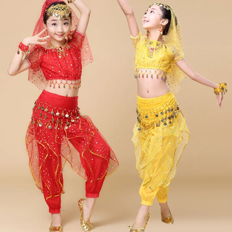 7pcs/set Children Indian Dance Clothing Indian Costume Set Performance Costumes for Girls Dance Wear Kids Belly Dancing Suit
7pcs/set Children Indian Dance Clothing Indian Costume Set Performance Costumes for Girls Dance Wear Kids Belly Dancing Suit