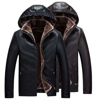 B 2019 Winter Leather Jacket Men Top Quality Faux Fur Coats New Thick Casual Male Hooded Leather Jackets Plus Size 3XL
B 2019 Winter Leather Jacket Men Top Quality Faux Fur Coats New Thick Casual Male Hooded Leather Jackets Plus Size 3XL