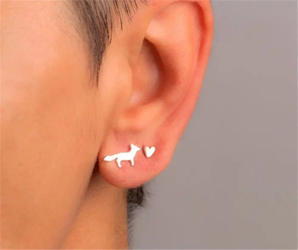 Fashion Cute Silver Fox Earrings Animal Studs Jewelry Gift Mini Party Gift Everyday Earring
Fashion Cute Silver Fox Earrings Animal Studs Jewelry Gift Mini Party Gift Everyday Earring