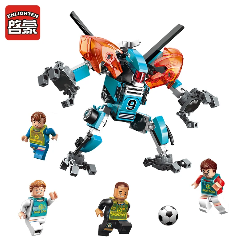 Enlighten Sport Series Building Blocks Robot Football Gaming Toys Sets Russia Football Match 155pcs Accessories For Boy's Toy
Enlighten Sport Series Building Blocks Robot Football Gaming Toys Sets Russia Football Match 155pcs Accessories For Boy's Toy